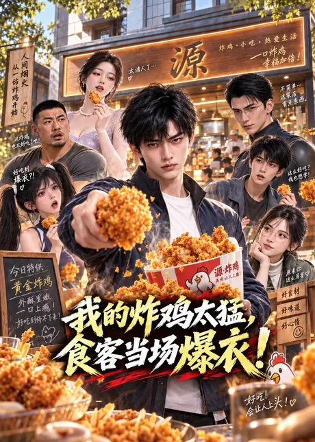 我的炸鸡太猛，食客当场爆衣！（127集）AI短剧 (2026)