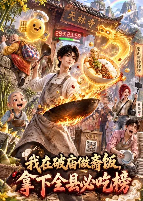 我在破庙做斋饭，拿下全县必吃榜（80集）AI短剧 (2026)