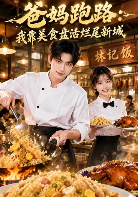 爸妈跑路：我靠美食盘活烂尾新城（80集）AI短剧 (2026)
