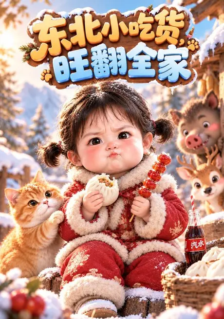 东北小吃货,旺翻全家(60集)AI短剧 (2026) 东北小吃货,旺翻全家(60集)AI短剧 (2026)