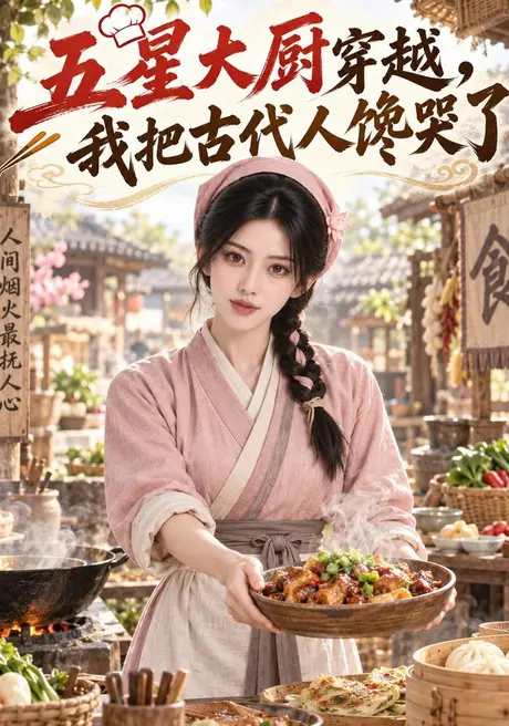 五星大厨穿越，我把古代人馋哭了（73集）AI短剧 (2026)