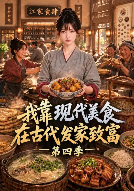 我靠现代美食在古代发家致富第四季（162集）AI短剧 (2026)
