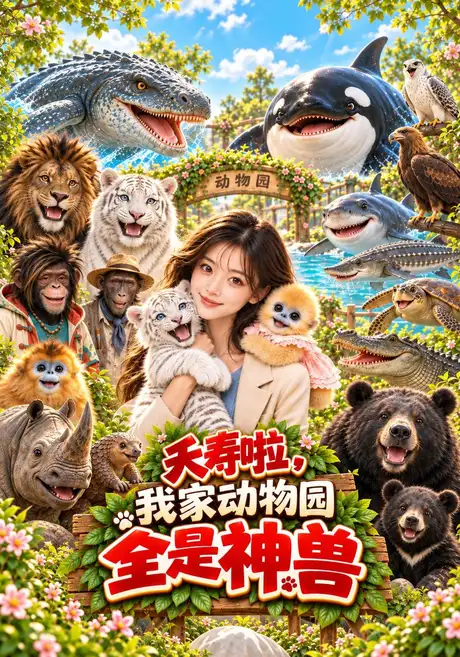 夭寿啦，我家动物园全是神兽（92集）AI短剧 (2026)