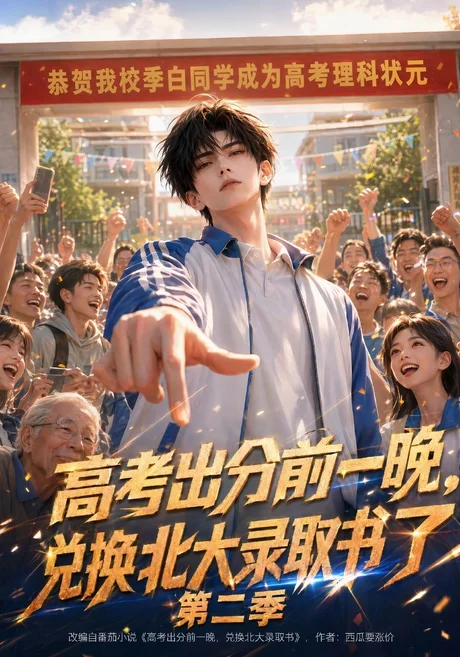 高考出分前一晚,兑换北大录取书了第二季(80集)AI短剧 (2026) 高考出分前一晚,兑换北大录取书了第二季(80集)AI短剧 (2026)