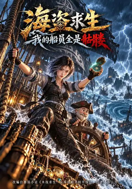海盗求生我的船员全是骷髅（70集）AI短剧 (2026)