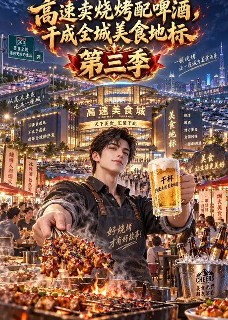 高速卖烧烤配啤酒,干成全城美食地标(205集)AI短剧 (2026) 高速卖烧烤配啤酒,干成全城美食地标(205集)AI短剧 (2026)