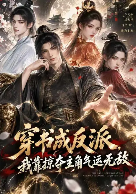 穿书成反派，我靠掠夺主角气运无敌（64集）AI短剧 (2026)